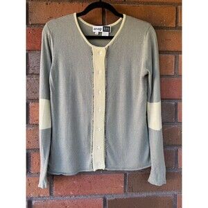 Saks Fifth Avenue Cashmere‎ Blend Sweater Coquette | Green | Womens Medium